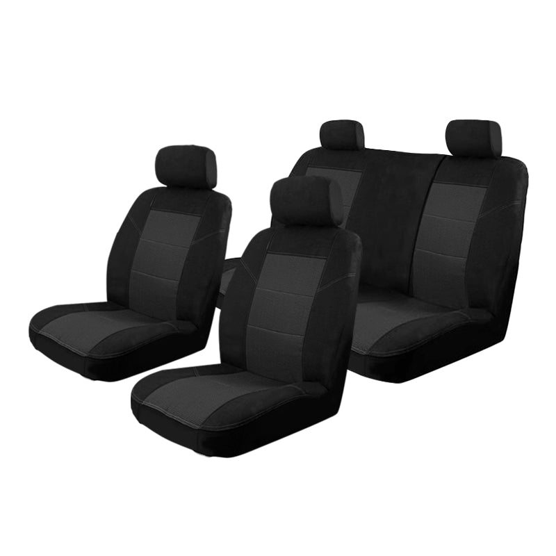 Custom Made Esteem Velour Seat Covers Suits Nissan Navara D40 MY12 ST Dual Cab 2/2012-2/2015 2 Rows