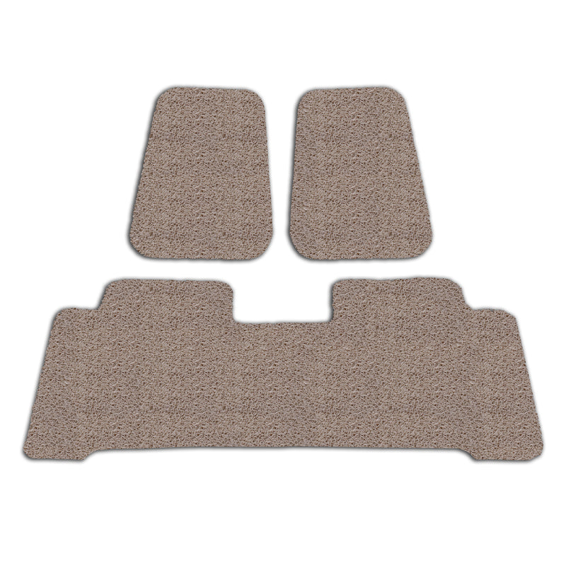 Custom Floor Mats suits Toyota Landcruiser 70 Series Dual Cab 2012-On Front & Rear Rubber Composite PVC Coil