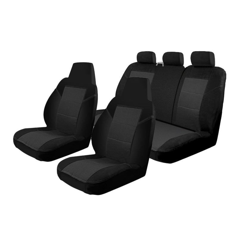 Seat Covers Set Suits Skoda Rapid Spaceback Ambition/Elegance NH Wagon Sports Pack Edition 5/2014-On 2 Rows Esteem Velour
