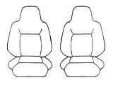 Custom Made Esteem Velour Seat Covers Suits Ford FPV BF GTP Sport Ute 2006-On 2 Rows