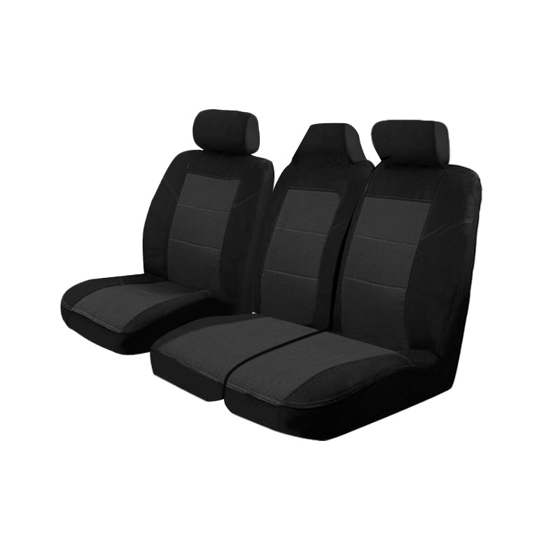 Velour Seat Covers suits Renault Trafic X82 SWB Twin Turbo/LWB Twin Turbo 1/2015-On 1 Row
