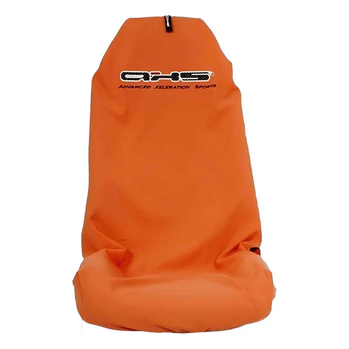 Original Embroidered AXS Front Seat Cover - Classic Orange Single AXSORA
