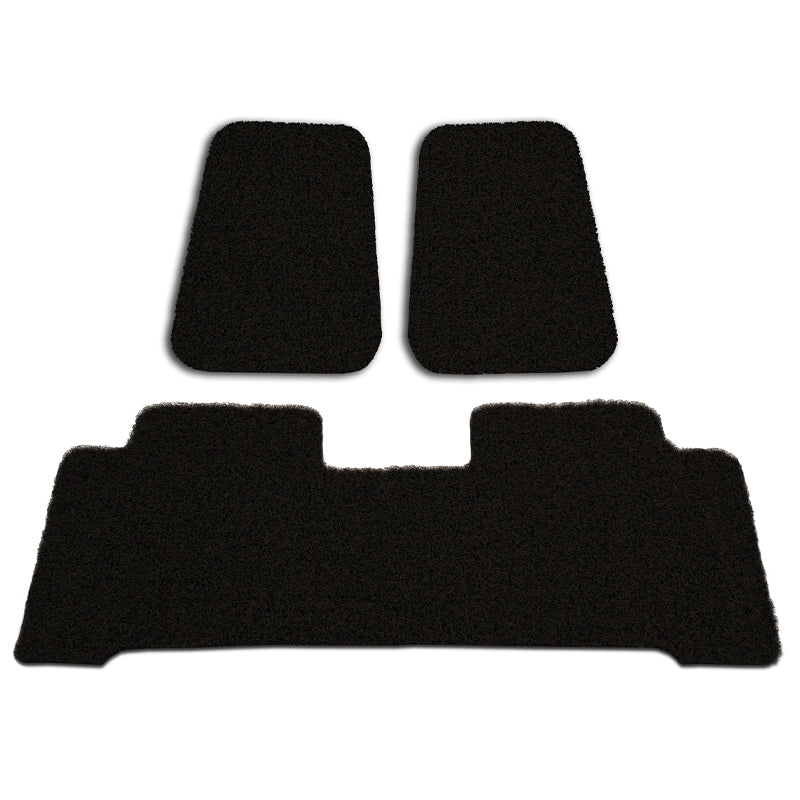 Custom Floor Mats Suits Ford Ranger PX/2/3 Dual Cab 10/2011-6/2022 Front & Rear Rubber Composite PVC Coil