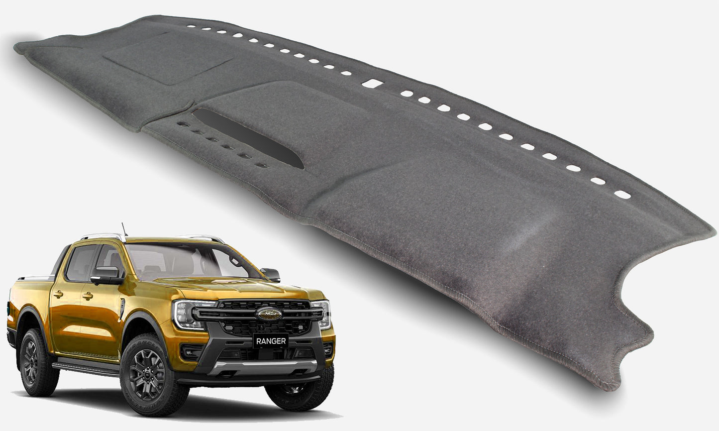 Dashmat Suits Ford Ranger PY Wildtrack P703 8/2022-on No Centre Speaker & With Glovebox Charcoal F79G06