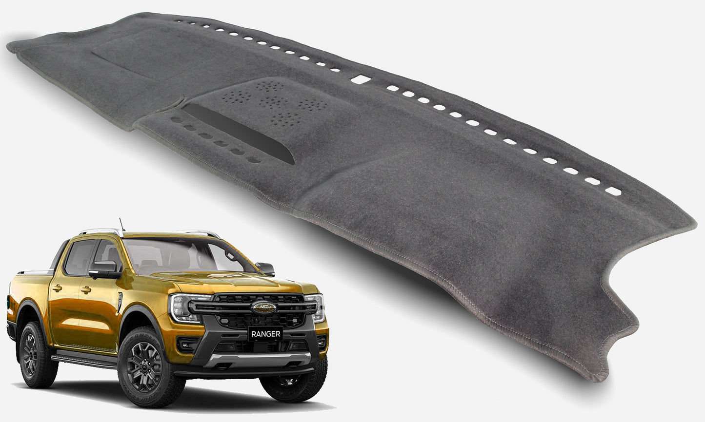 Dashmat Suits Ford Ranger PY Wildtrack P703 8/2022-on with Centre Speaker & Glovebox Black F79GS01