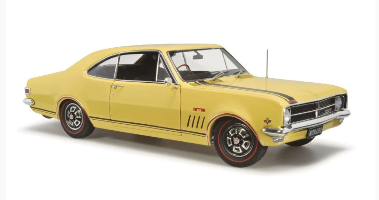 1:18 Classic Carlectables Holden HK GTS 327 Monaro Warwick Yellow