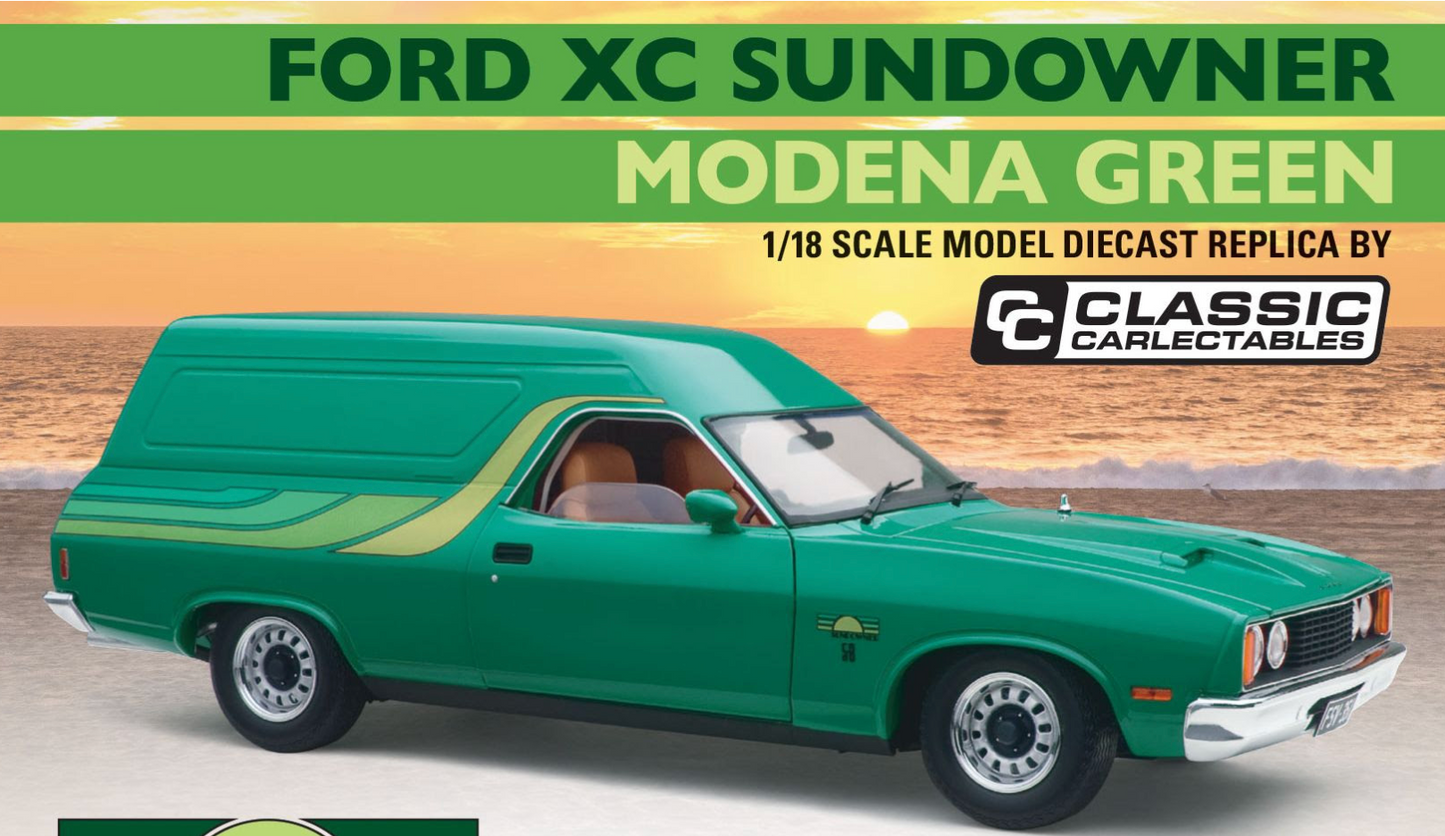 1:18 Classic Carlectables Ford XC Sundowner Modena Green 18851