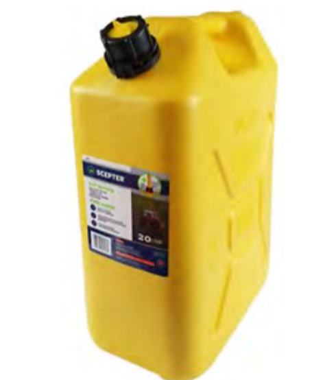 Scepter 20 Litre Plastic Yellow Diesel Can D520
