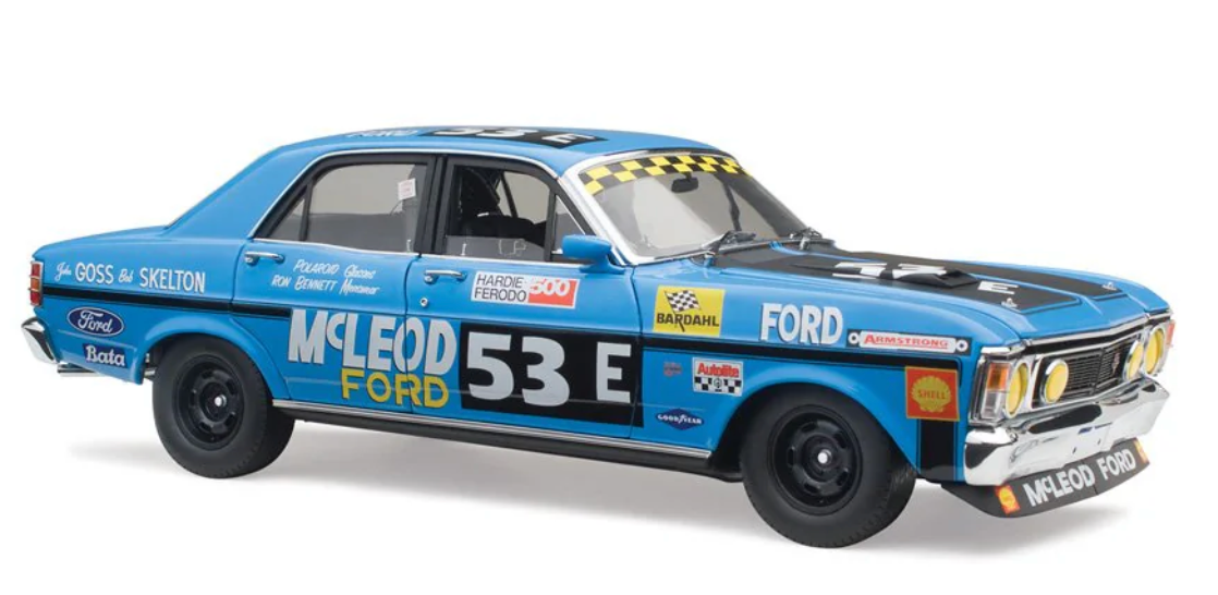 1:18 Classic Carlectables 1970 Ford XW Falcon 53E John Goss/Bob Skelton 18843