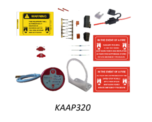 Blazecut Alarm Panel AAP320 kit with a test button for T and C Series KAAP320