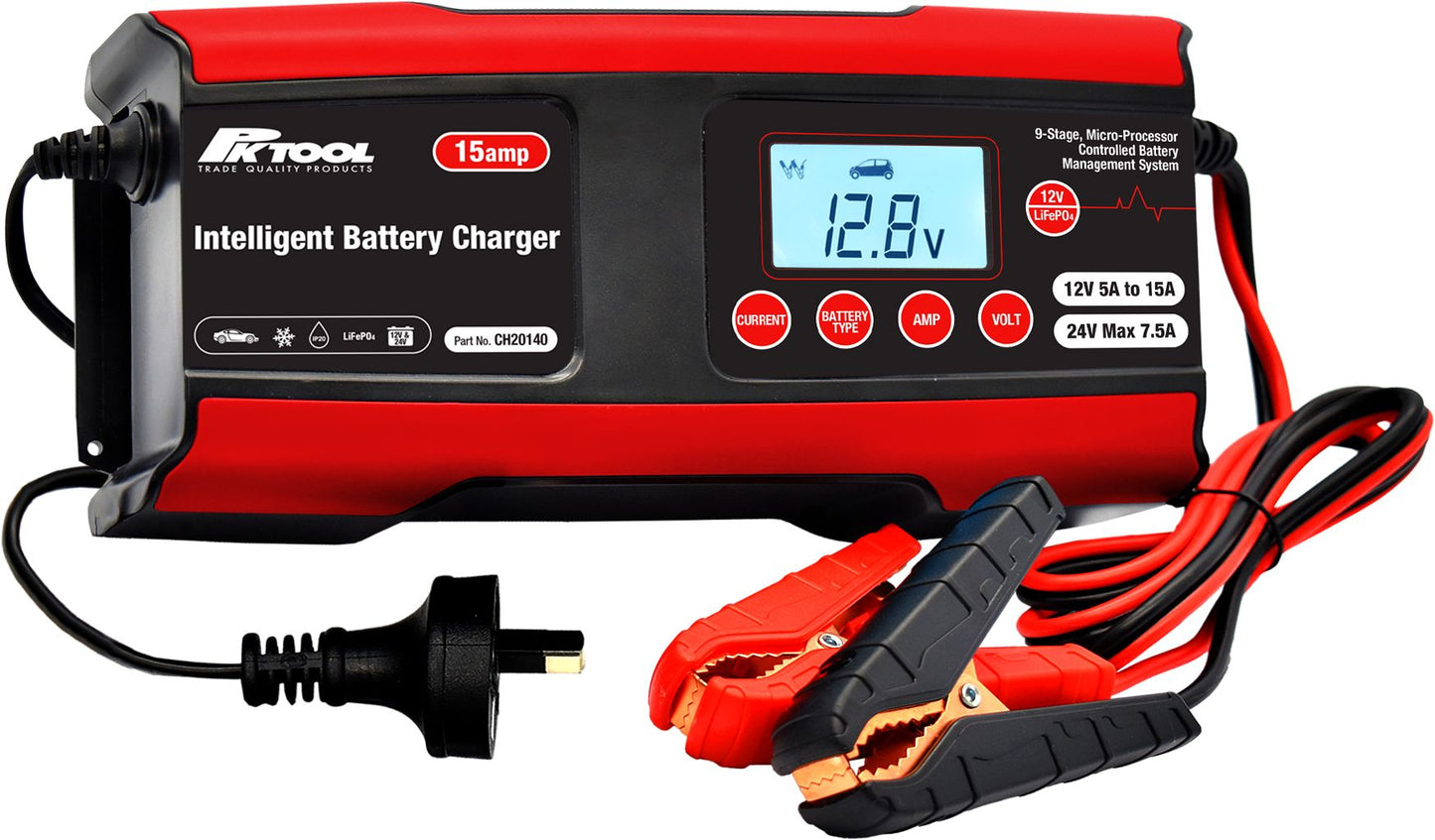 Battery Charger - 12V & 24V Intelligent Micro-Processor Management Control CH20140