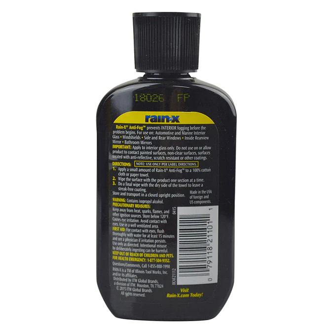 Rain-X Anti-Fog Windscreen Window Glass Mirror Anti Frost Treatment 103ml RX21112
