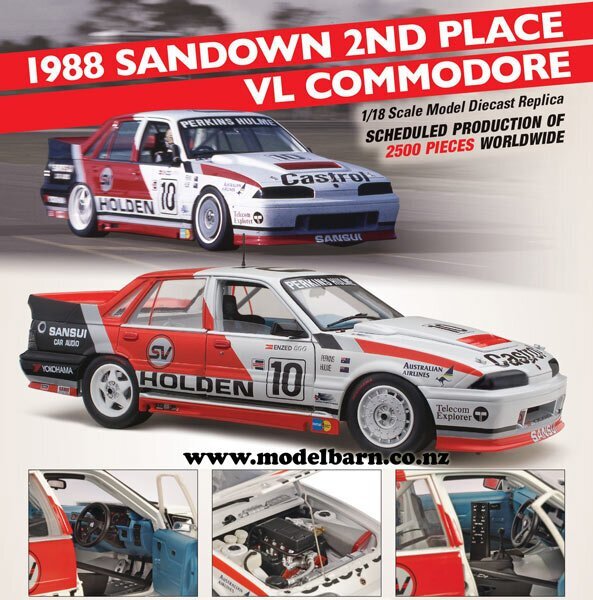 1:18 Classic Carlectables Holden VL Commodore Perkins/Hulme1988 Sandown 2nd Place 18796