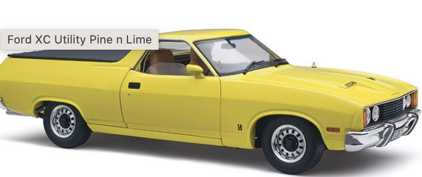 1:18 Classic Carlectables 1977 Ford XC Falcon Utility Pine N Lime