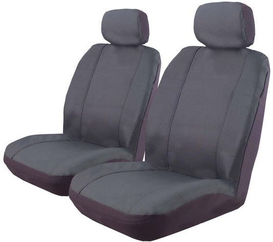 Outback Canvas Seat Covers Size 30 Airbag Deploy Safe Pair Charcoal OUT30DSCHA
