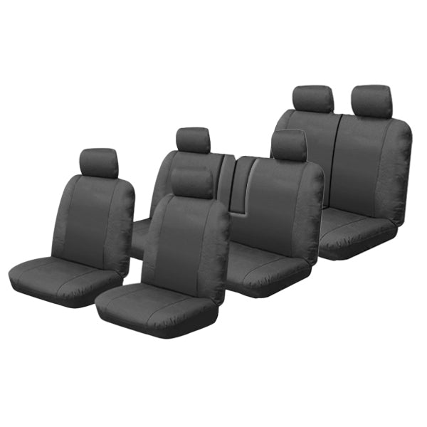 Canvas Custom Car Seat Covers Suits Nissan Patrol Wagon 10/2004-01/2013 GU 4-8 3 Rows OUT6580CHA