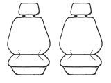 Esteem Velour Seat Covers Set Suits Mitsubishi Colt GL/GLX Sedan 1984-1987 2 Rows