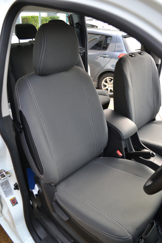 Wet Seat Grey Neoprene Seat Covers Suits Isuzu D-Max MY12-14 EX/SX Dual Cab Ute 7/2012-8/2014