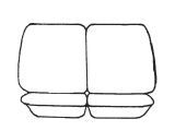 Esteem Velour Seat Covers Set Suits Mitsubishi Lancer Wagon 1999 2 Rows