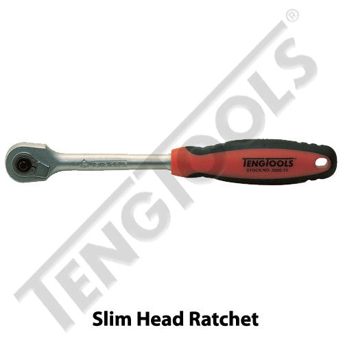 Teng Tools - 1/4" Drive Ratchet Handle 72 Teeth Fixed Head