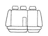 Esteem Velour Seat Covers Set Suits Mitsubishi Pajero Exceed 4 Door Wagon 2003-2006 3 Rows
