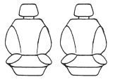 Esteem Velour Seat Covers Set Suits Mitsubishi Pajero Exceed 4 Door Wagon 2003-2006 3 Rows