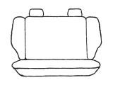 Esteem Velour Seat Covers Set Suits Mitsubishi Pajero LWB Wagon 1990 3 Rows