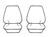 Esteem Velour Seat Covers Set Suits Mitsubishi Pajero LWB Wagon 1985-1986 3 Rows