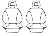 Esteem Velour Seat Covers Set Suits Mitsubishi Pajero LWB COMMERCIAL Wagon 1990-1991 3 Rows