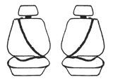 Custom Made Esteem Velour Seat Covers Suits Nissan Exa 2 Door Coupe 1983-1988 2 Rows