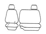 Custom Made Esteem Velour Seat Covers Suits Nissan Navara D40 RX Single Cab 7/2008-2/2015 1 Row