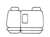 Esteem Velour Seat Covers Set Suits Nissan Pathfinder Wagon 2000-2004 2 Rows