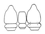 Custom Made Esteem Velour Seat Covers Suits Nissan Urvan STD STUBBI Van 1981-1986 3 Rows