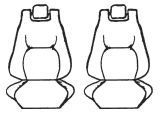 Custom Made Esteem Velour Seat Covers Suits Subaru Outback Wagon 2008 2 Rows