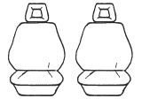 Esteem Velour Seat Covers Set Suits Toyota Corolla CS / CSX / CSI / Ultima Sedan 1989-1991 2 Rows