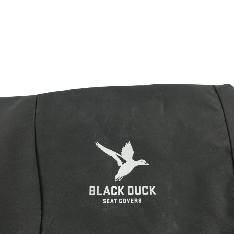 Black Duck Canvas Black Seat Covers suits Toyota Landcruiser 75 1/1985-9/1999