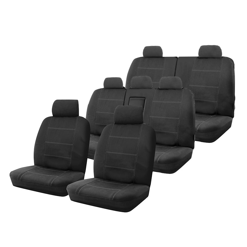 Wet N Wild Neoprene Seat Covers Set Suits Holden Captiva 7 Series II LS/LT/LTZ 4/2013-On 3 Rows
