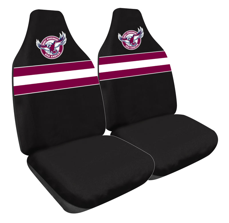 NRL Seat Covers Manly Warringah Sea Eagles One Pair PPNRLSEA6/2