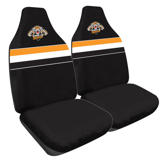NRL Seat Covers Wests Tigers One Pair PPNRLTIG60