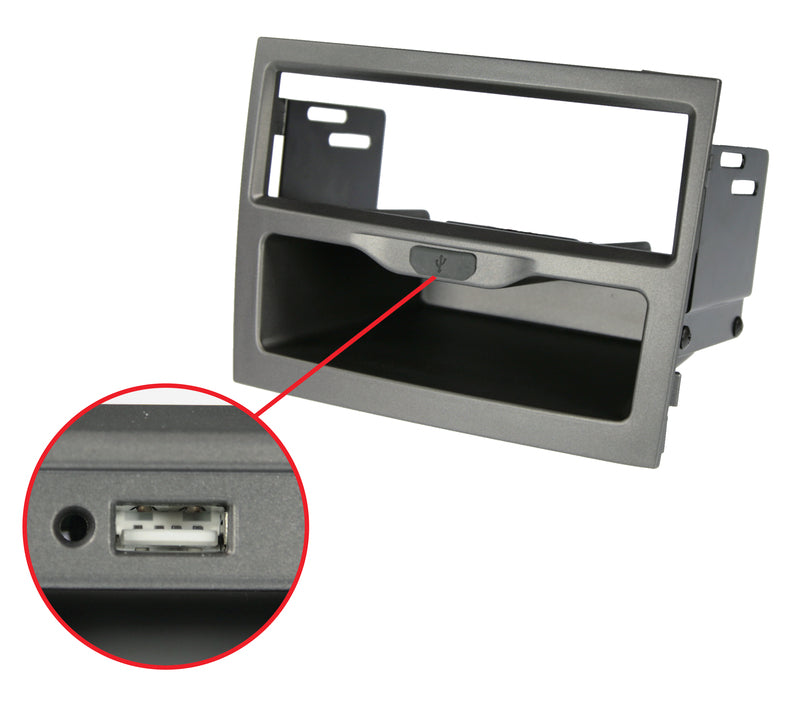 Single Din Facia Kit Suits Holden Commodore VY VZ With USB Socket Grey FP9019G