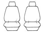 Black - Seat Covers Set Suits Toyota Corolla Hatch 12/2001-04/2007 2 Rows TOYCORAH02-07