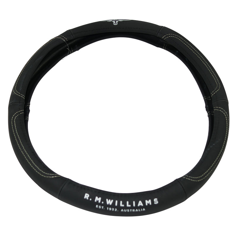 RM Williams Leather 16 Inch 41cm 4WD 4x4 Steering Wheel Cover RMW