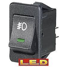 Narva Off/On Rocker Switch With Green L.E.D Front Fog Symbol 63027