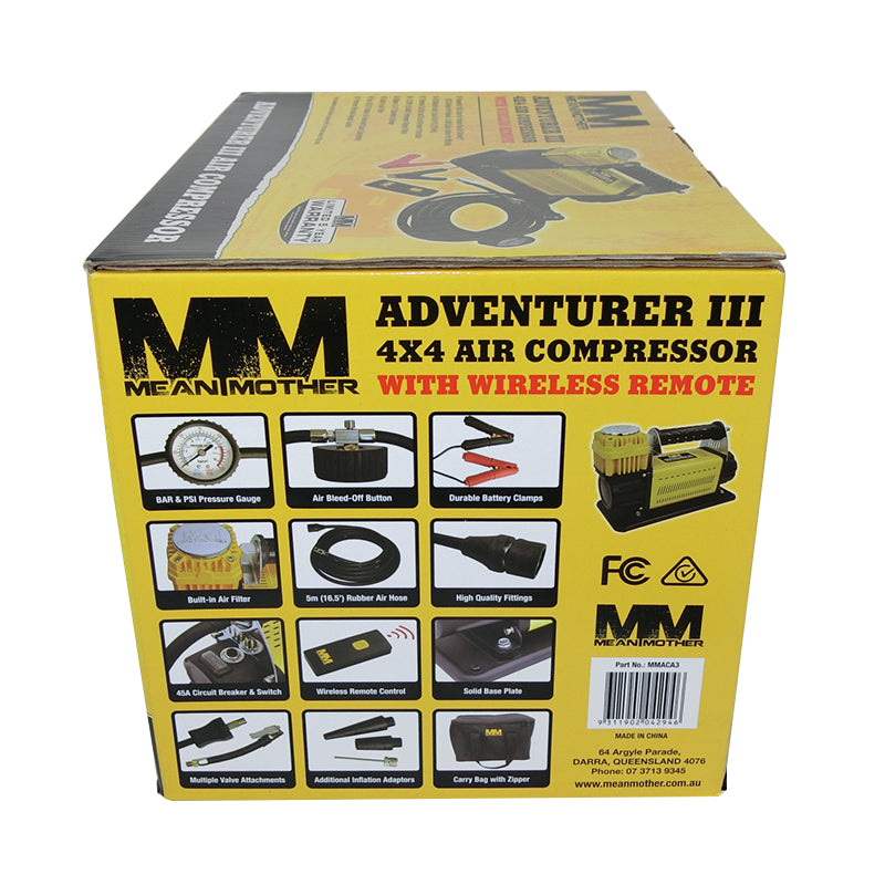 Mean Mother Pro Air Compressor Adventurer 4 180 Litre/ Min MMACA4