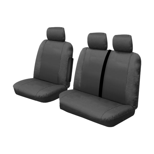 Canvas Custom Made Front Seat Covers suits Renault Trafic X82 66kW/85kW SWB/LWB  1/2015-On Charcoal OUT7188CHA