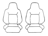 Custom Made Esteem Velour Seat Covers Suits Holden Astra VRX 2 Door Hatch 1/2015-On 2 Rows