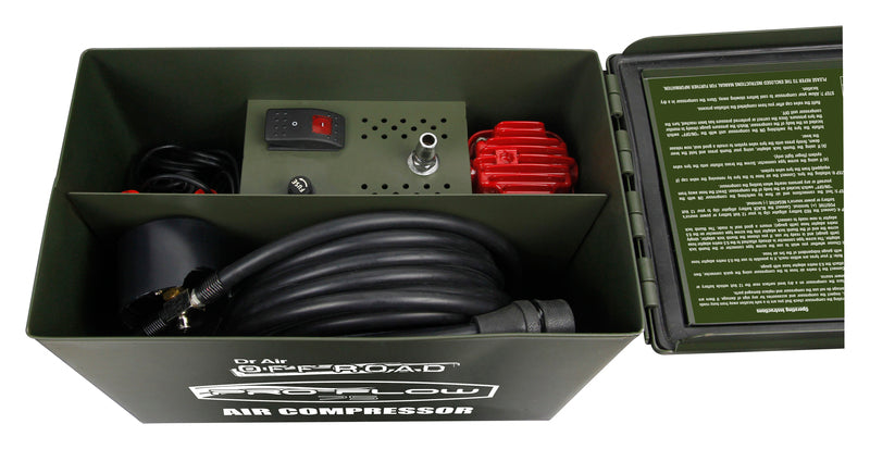 Ammo Box Air Compressor AC575 Pro Flow Dr Air Car 4x4 Off Road 75 Litre Per Minute
