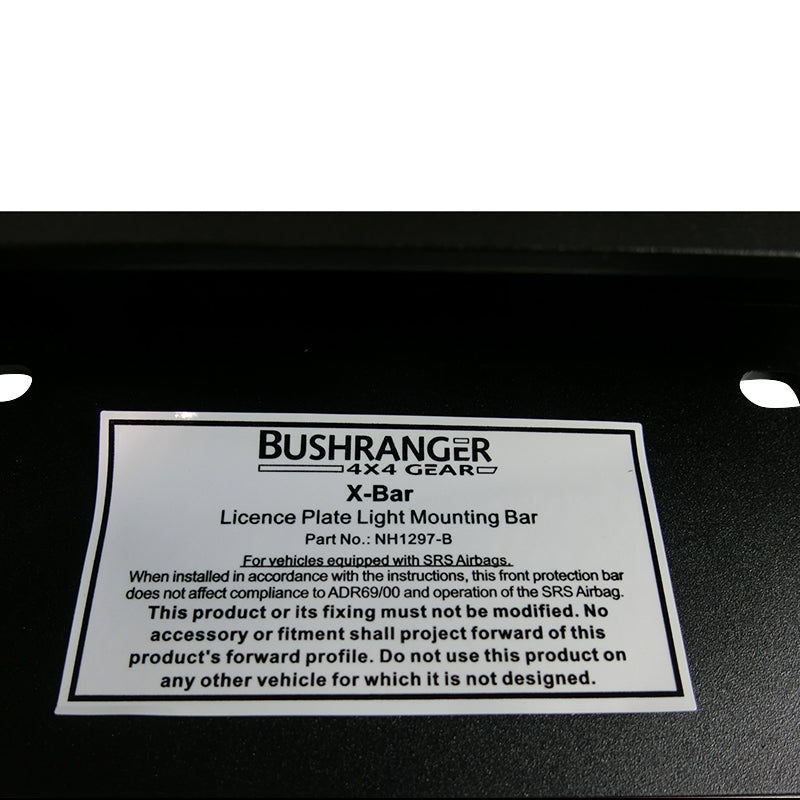 Bushranger Night Hawk X-Bar Universal Driving Light Bar Black NH1297-B