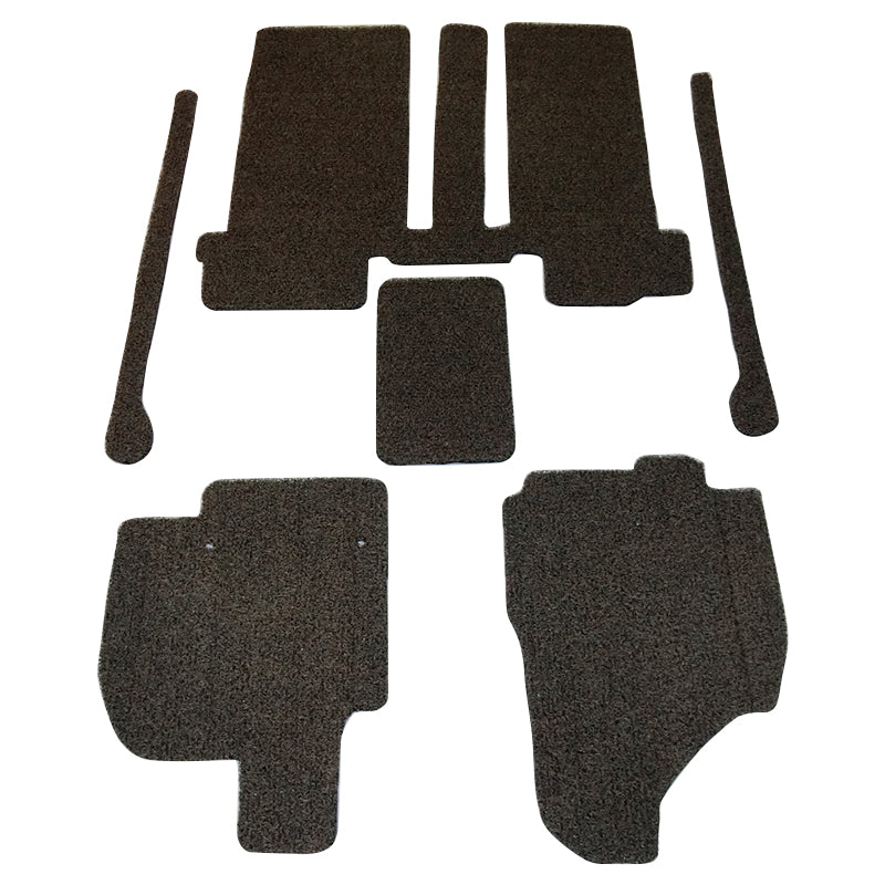 Custom Floor Mats suits Toyota Tarago 8 Seater 2012-On Full Set Rubber Composite PVC Coil