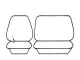 Custom Made Esteem Velour Seat Covers Suits Ford Cargo Van 1988 1 Row